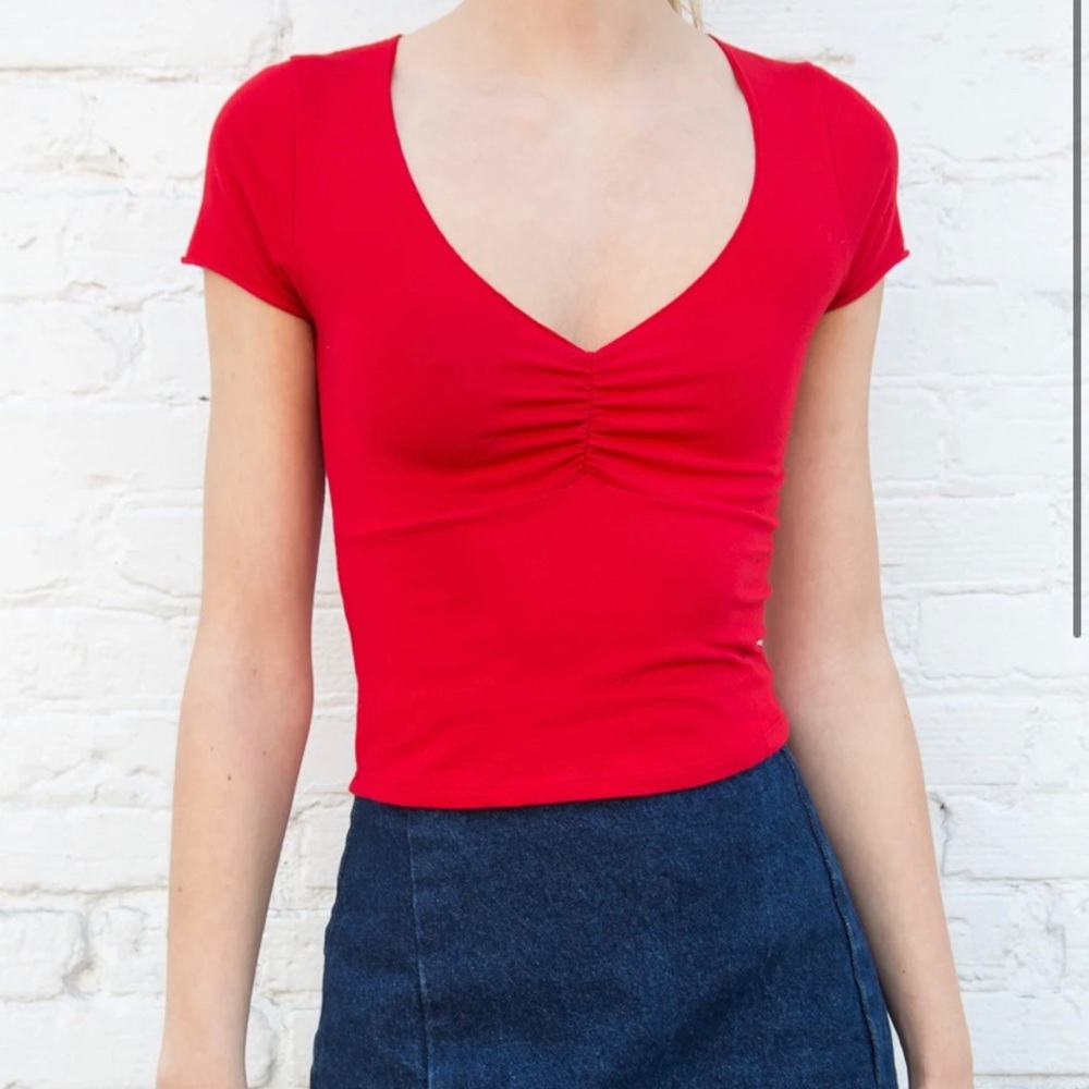 Brandy Melville Red Gina Top